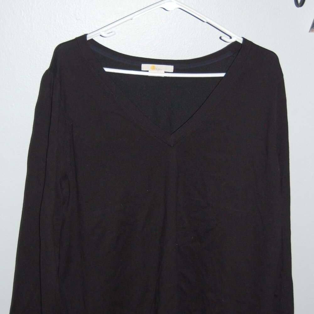 WOMENS EXLARGE BODEN LIGHT BLACK SWEATER